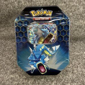 ✅Pokemon Hidden Fates Tin Gyarados-GX NEW/SEALED Foil Card and Booster Packs